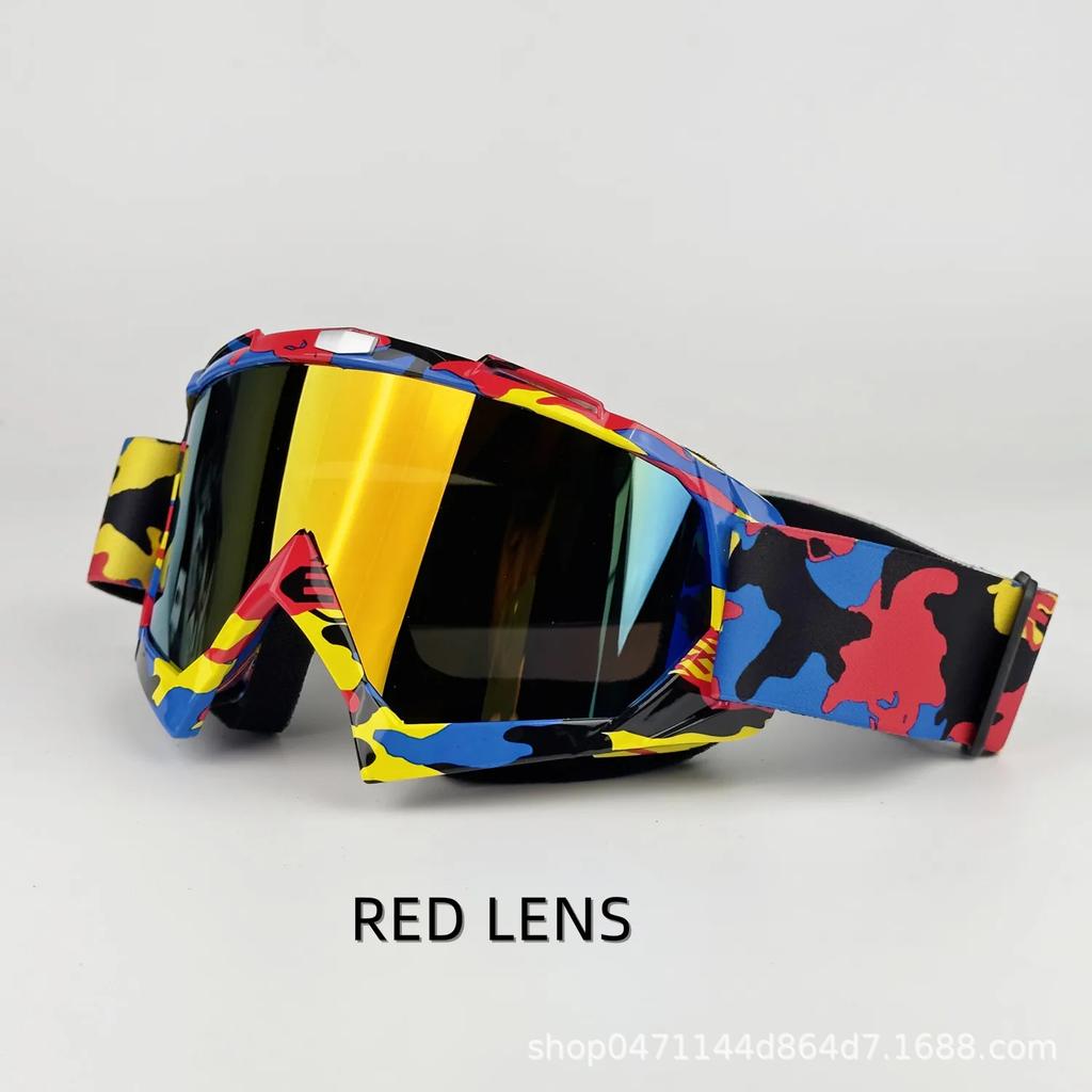 Goggles Riding Glasses Outdoor Motorcycle Off-Road Goggles ATV Men's and Women's Mountain Bike Bike Windshield Lenses