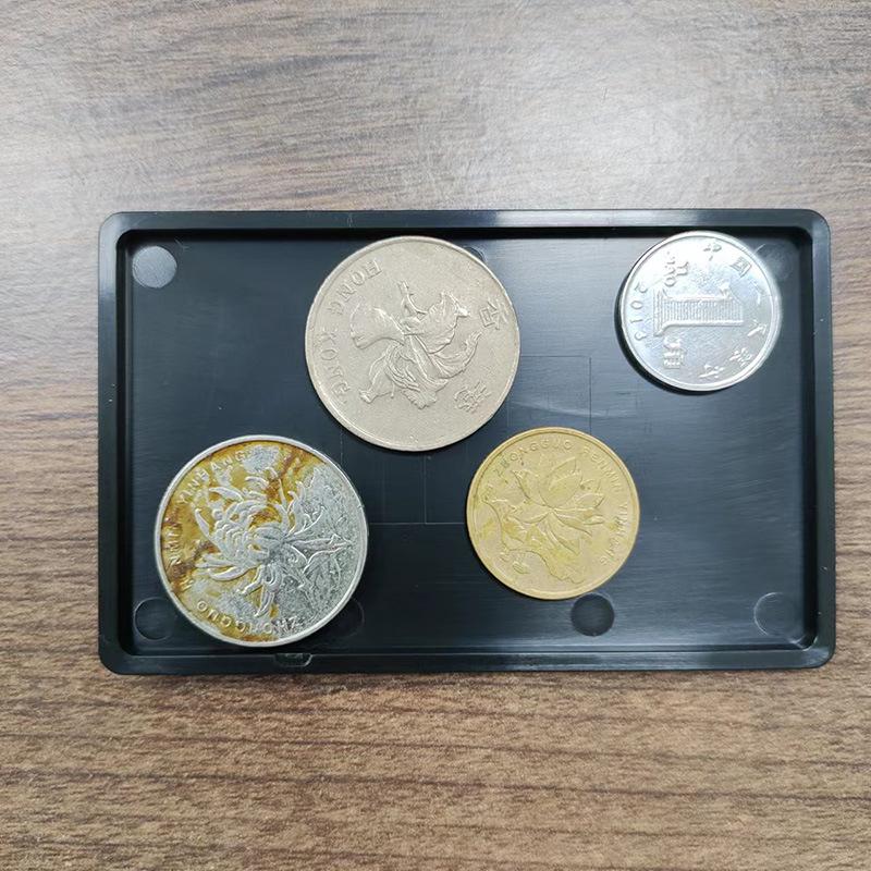 Carbon Fiber Card Holder with Stainless Steel Clip & Air Tag Space