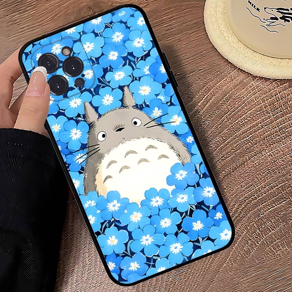 Cartoon Clear Case For-T-T-TotoroS Phone Case For Iphone 17 16 15 16e 14 13 12 11 Pro Max Plus Case Cover Coque