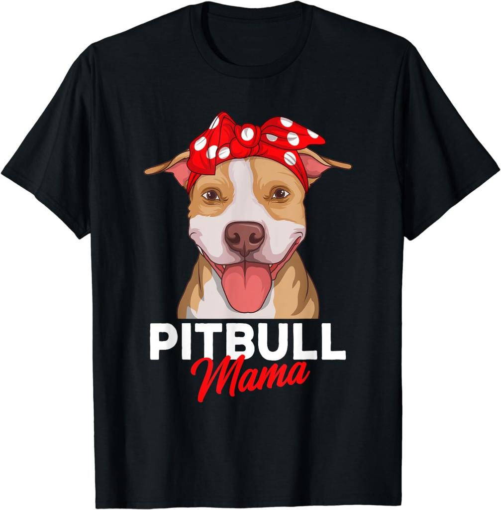 New Limited Pitbull Mama Pittie Dog Mom Funny Mothers Day Gifts T-Shirt