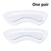 Soft Invisible Heel Pad 2cm Anti Slip Abrasion Resistant Cushion Massage for Men and Women Sneakers Casual Shoes