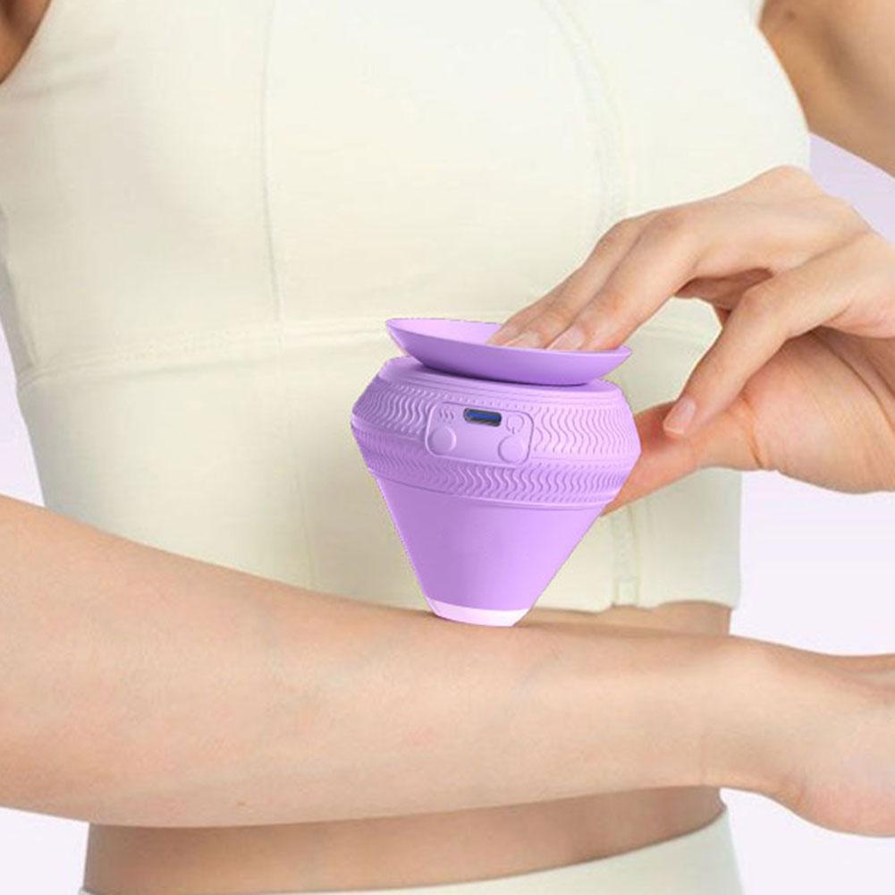 Silicone Massager Ball USB Rechargeable Vibrating Massage Ball Fitness Muscle Waist Back Relaxation Massager For Pain Relief