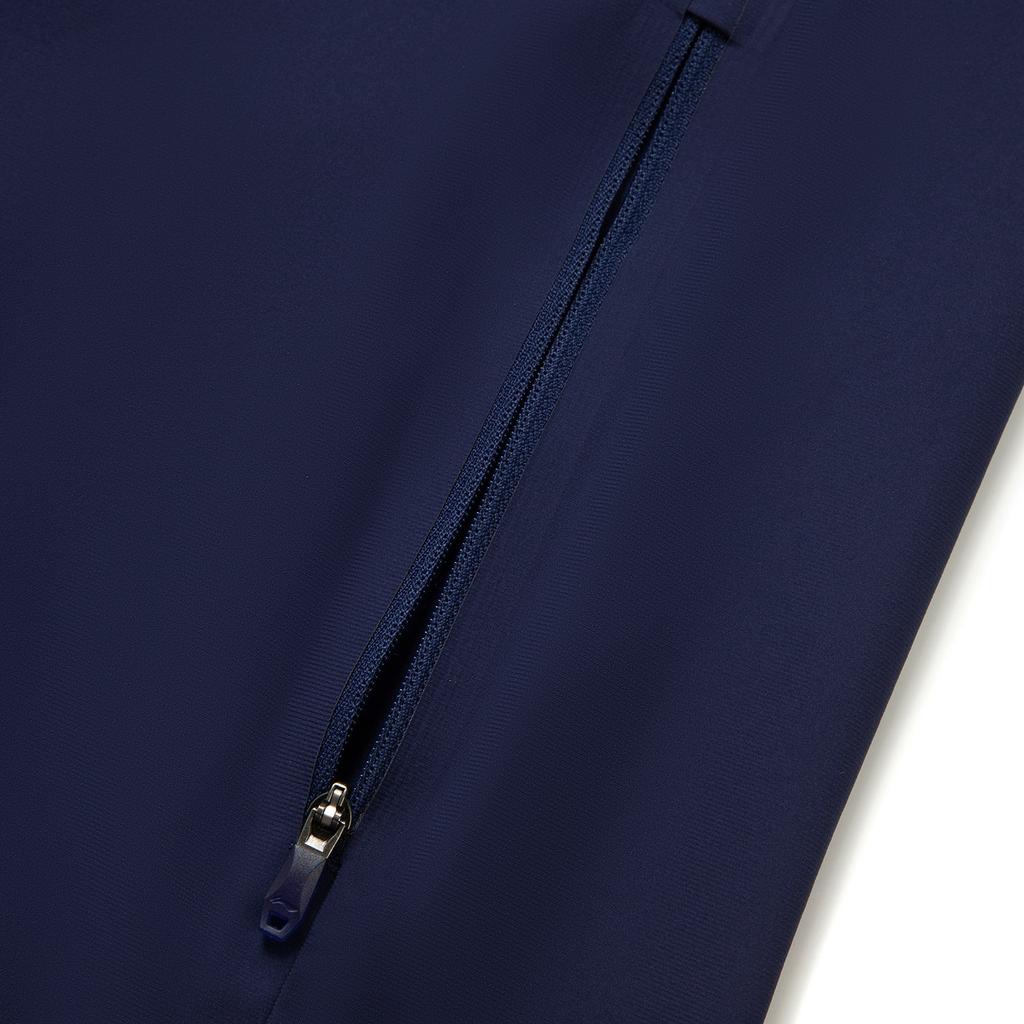 Li Ning Glory Series Casual Stand Collar Long Sleeve Brand Logo Reflective Knitted Sports Jacket Men Jacket Deep-Navy AWYV017-4