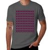 Abstract Geometrical Burgundy Pink Watercolor Tribal Pattern Tshirt Unisex Graphic T Shirt Tshirt