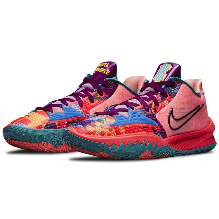Nike Kyrie Low 4 EP 1 World 1 People Unisex Sneakers Orange Bright-Crimson Plum-Red CZ0105-600
