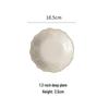 European-Style Embossed French Ceramic Tableware Set: Dinner, Soup, Bowl & Vegetable Plates, Saucers