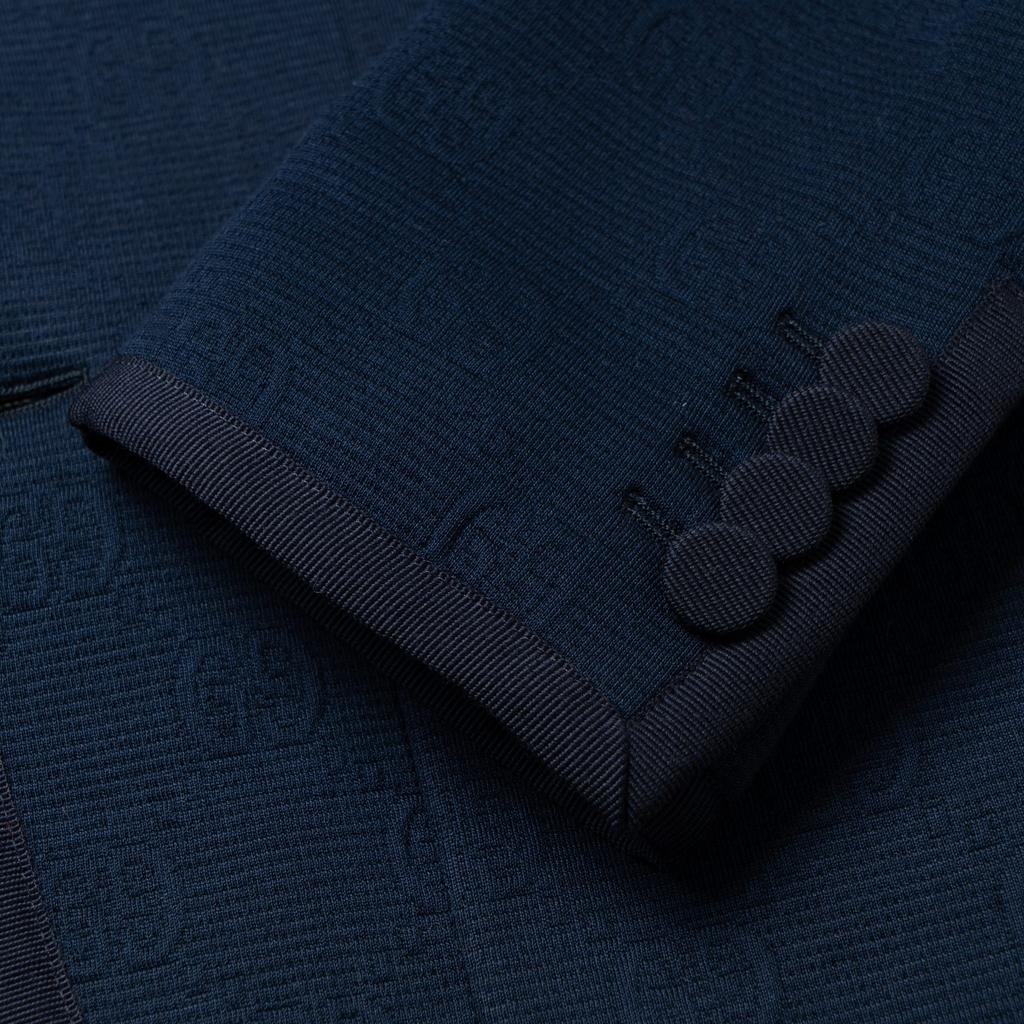 GUCCI Cosmogonie Business Suit Coat Men's Dark Blue 722465-ZAKNI-4440