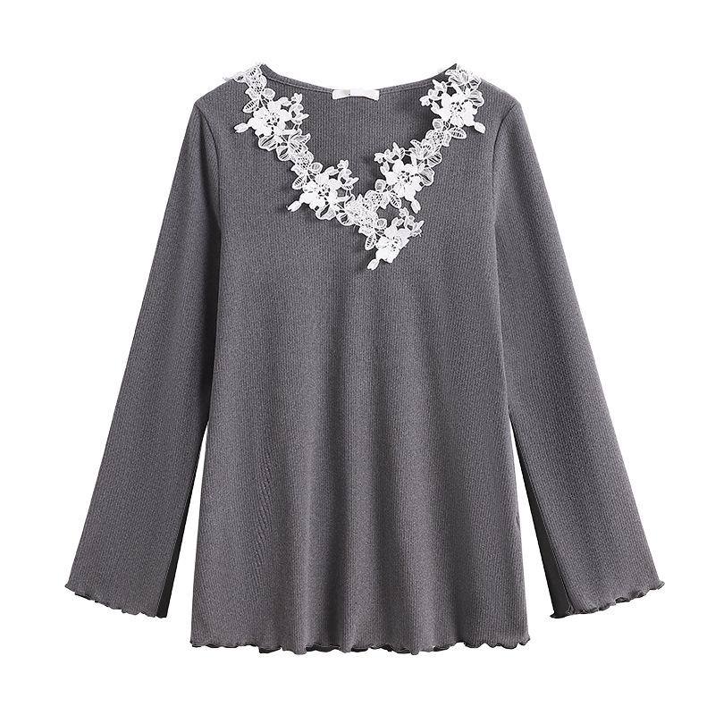Plus Size Women's Long Sleeve Knitwear Top, Sizes 130-300 Jin - Sweet, Slimming Base Layer or Outerwear
