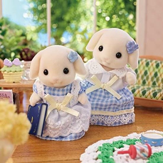 Sylvanian Families Doll Flora Rabbit Family FS-50 ST Mark Certified 3 Years Older Toy Dollhouse EPOCH
