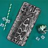 Snake Skin Case For Oppo A40 A60 A80 A16 A76 A96 A18 A38 A58 A78 A98 A91 A15 A17 A74 A94 A54 A57S Cover