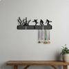 Metal Medal Display Rack Holds Up To 30 Medals Sports Holder High Capacity Wall Mounted Award