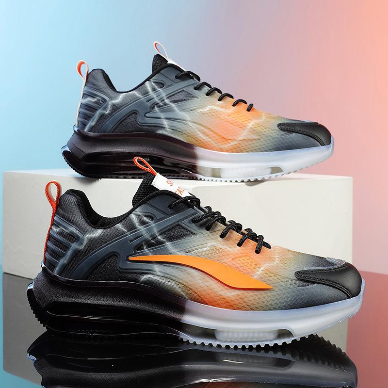 Men's shoes Four seasons mesh breathable trend versatile casual youth running casual fashion non-slip heightening dad shoes