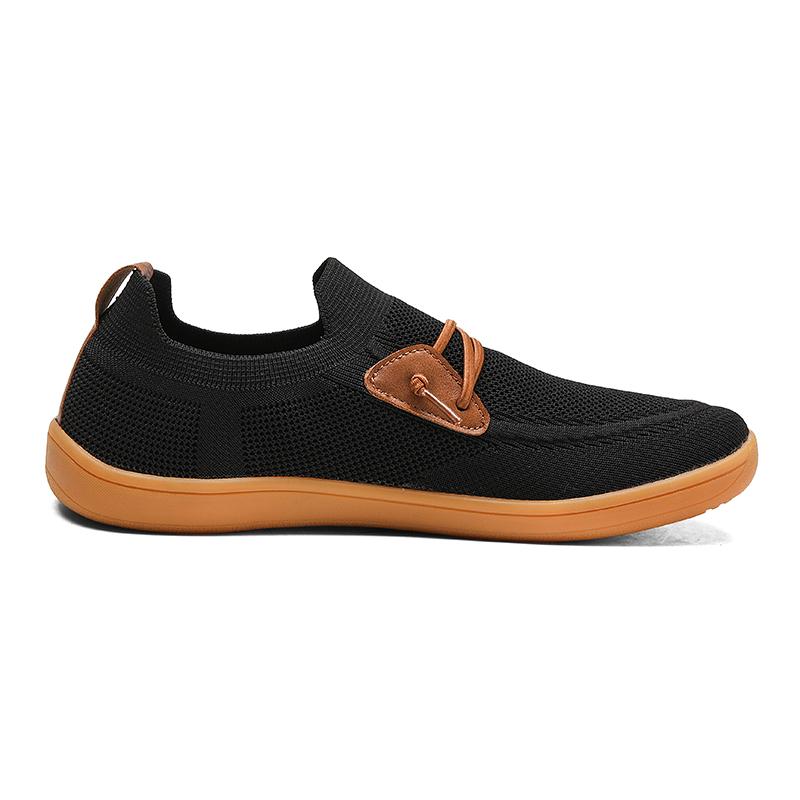 Herren Schuhe mit breiter Zehenbox Plus Übergröße 49 50 51 52 53 54 Slip-on Mesh Sneaker Sommer Freizeitschuhe Minimalistisch Zero Drop Rutschfest