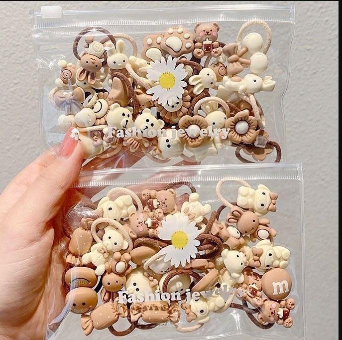 Sommer Niedliche Haargummis für Kinder - Kleine Gummibänder & Baby Haarringe