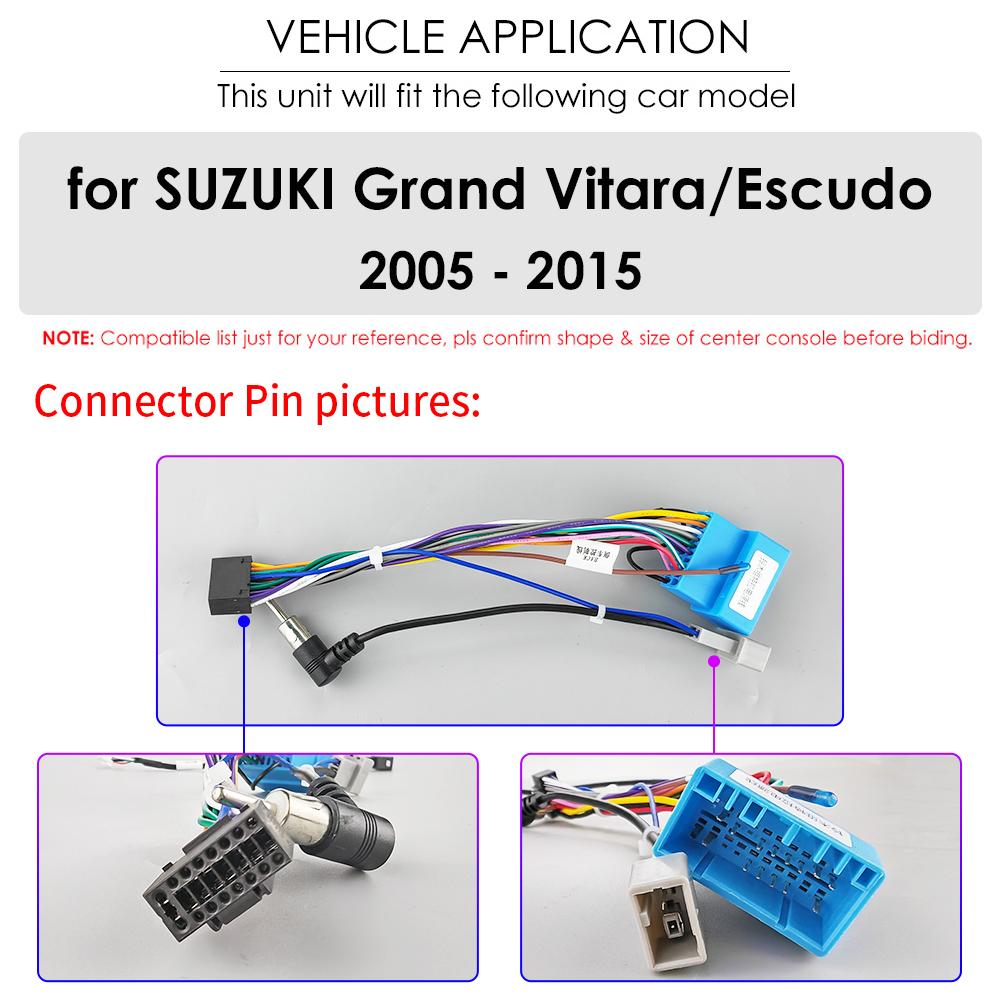 4G 9' Android 12 WiFi DSP Autoradio Multimedia Video Player für Suzuki Grand Vitara 3 2005-2015 escudo Navi GPS 2Din Carplay AI Carplay 4G Autoradio