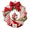 Pre-Cut Fabric Strips Fabric Poke Wreath DIY Kit Christmas Wreath Making Set  Beginner-Friendly