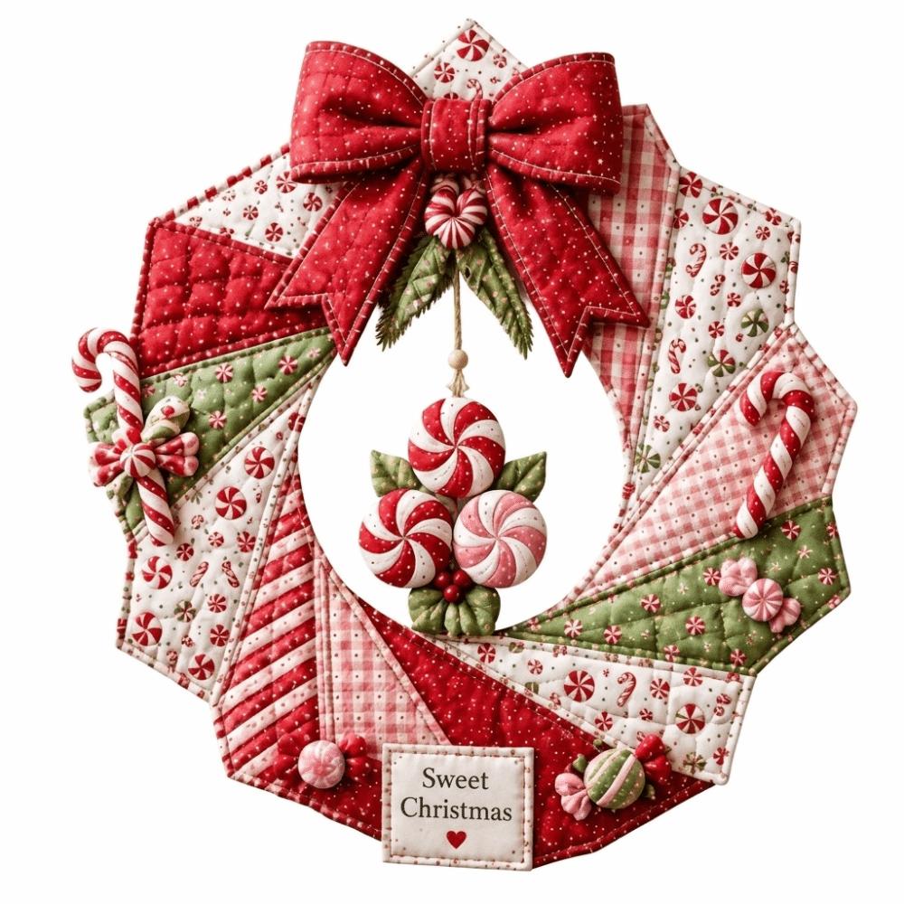 Pre-Cut Fabric Strips Fabric Poke Wreath DIY Kit Christmas Wreath Making Set Beginner-Friendly