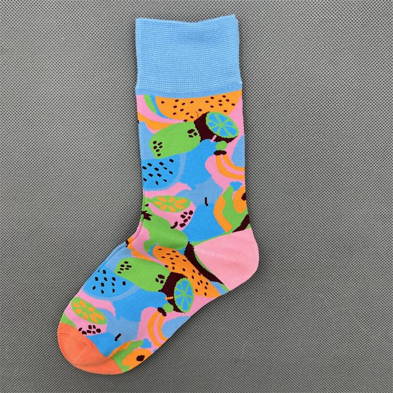 Happy Socks Women's Unisex Combed Cotton Sock Cherry Strawberry