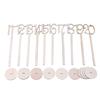 Wooden Wedding Supplies Wedding Place Holder Table Number Figure Card Digital Seat Decoration Hot Sale 10Pcs/Pack 2025