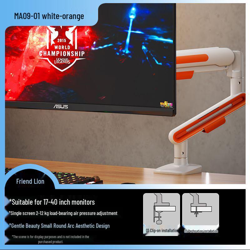 Suport monitor de gaming reglabil cu braț rotativ și ridicător