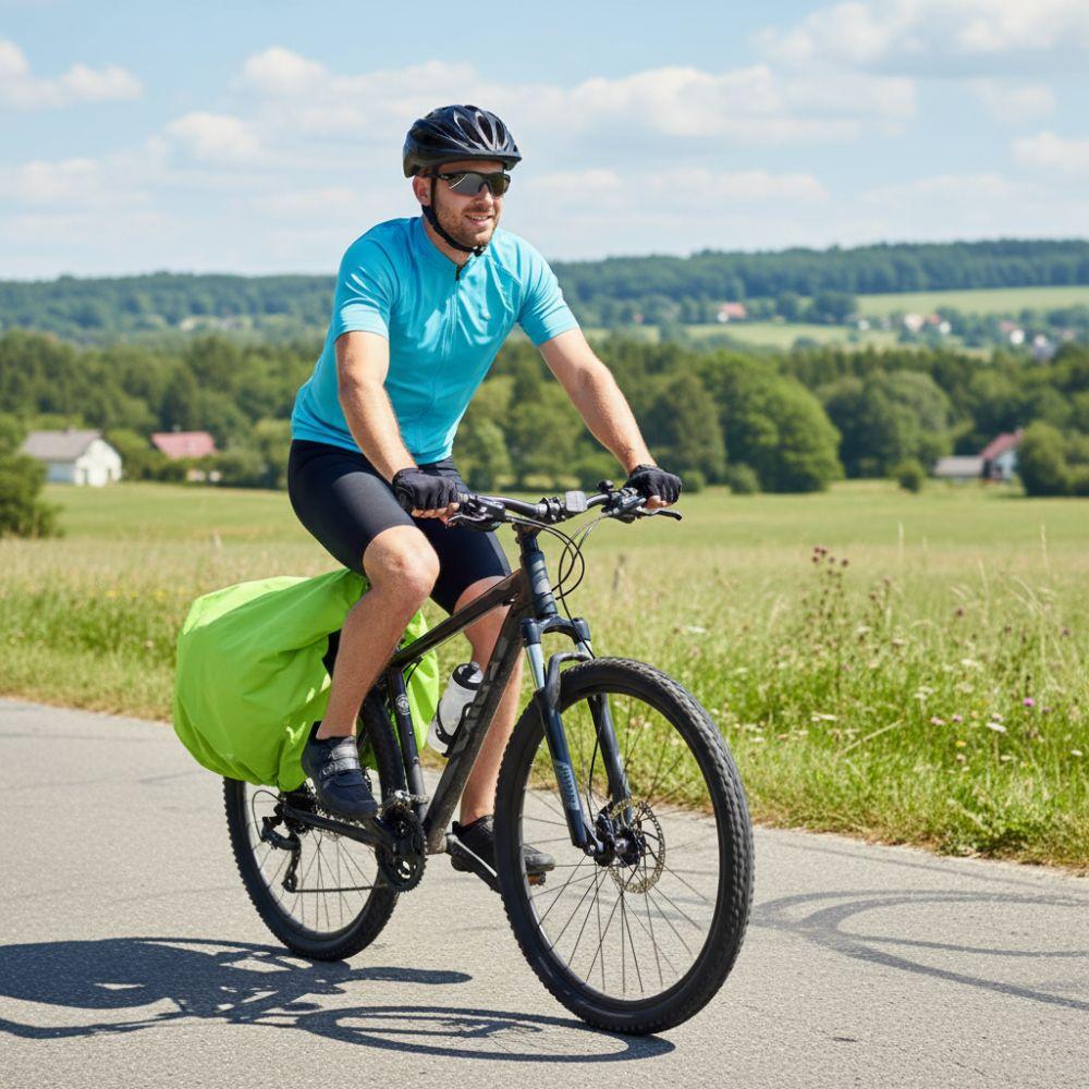 Staubdichte Fahrradgepäckträgertasche Regenhülle Fahrradgepäckträger Regenhülle Outdoor Radfahren Schutz