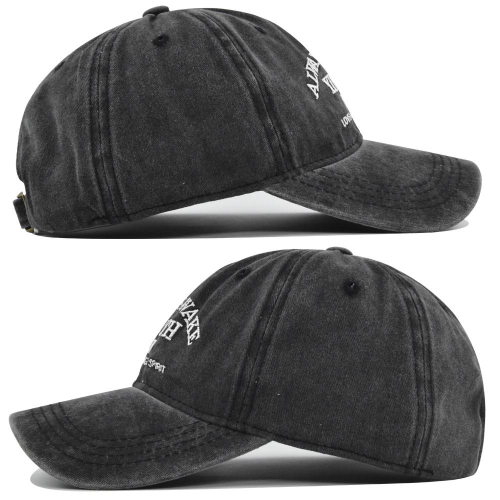 Men Women Letter Embroidered Baseball Cap Fashion Vintage Solid Color Plain Casquette Outdoor Sports Adjustable Snapback Hat Do Old Gorras