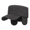 Men's Winter Wool Plaid Hat: Warm, Windproof, Velvet-Lined, Thickened Ear Protection Cap for Middle-Aged and Elderly.