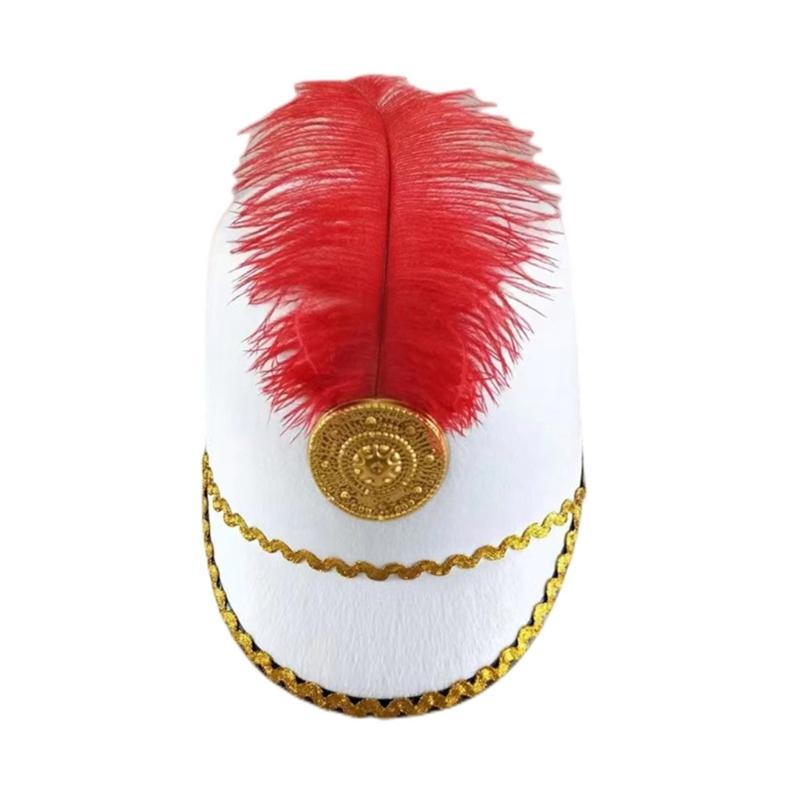 

Vintage Knight Hat All-Match Men Soldier Vintage Hat Party Guard Show Top Bonnet Men Cosplay Party Hat белый