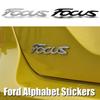 3D Letter Car Emblem Stickers Body Rear Trunk Badge Decoration Decal For Ford Focus Fusion Fiesta Ranger Kuga Shelby J179 Accessories