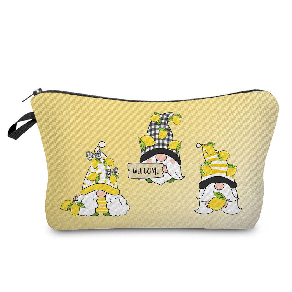 Damen Zwerge Druck Kosmetiktasche Toilettenartikel Organisieren Reise Aufbewahrungstasche 6392