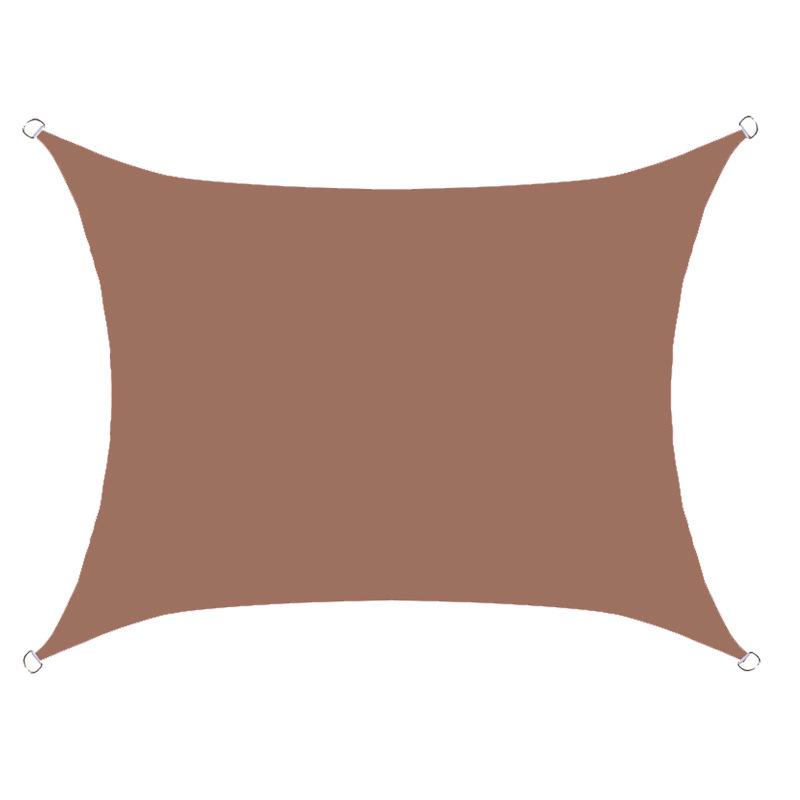 Rectangular 2x2.5m Waterproof, Sunproof, UV-Resistant Outdoor Shade Sail