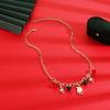 Christmas Tree Rice Beaded Chain Santa Cartoon Pendant Bracelet  Women
