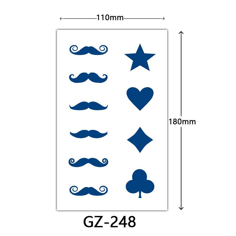 Herbal Semi-Permanent Tattoo Sticker, Semi-Permanent Tattoo Sticker, Anti-Rub, Anti-Sweat Tattoo