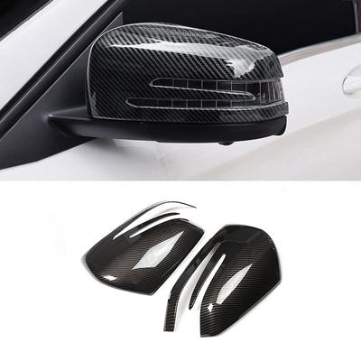 For Mercedes Benz W176 W246 W204 W212 C117 X156 X204 W221 W218 2013-2017 ABS Carbon Texture Car Side Rearview Mirror Cover Trim