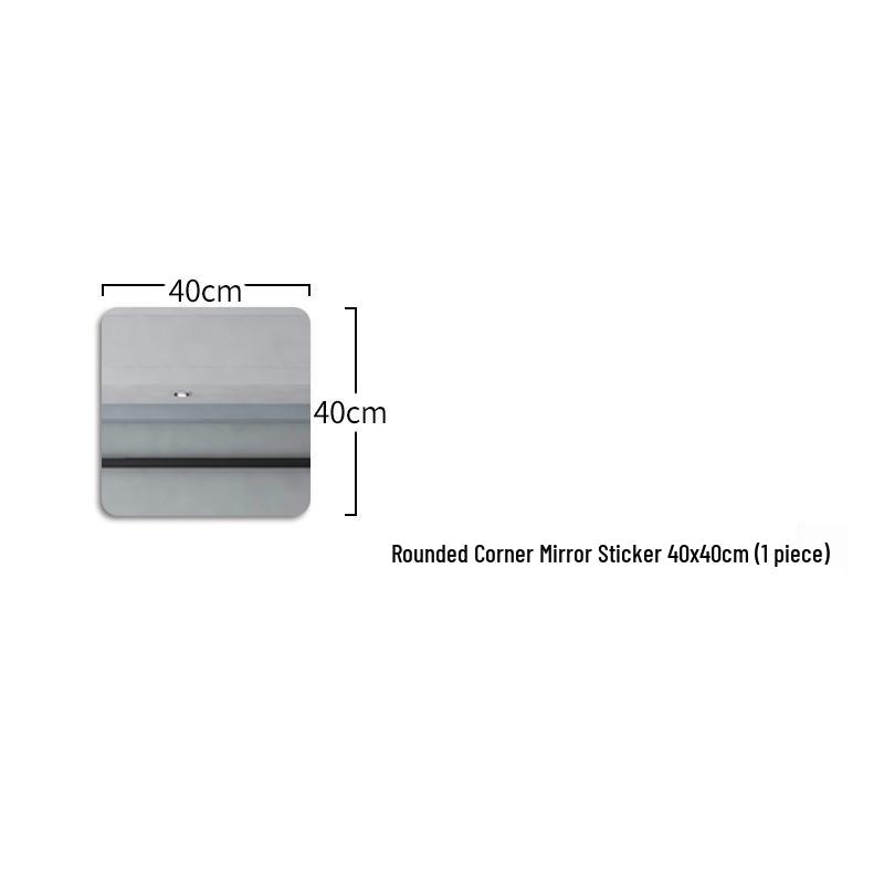 Round Soft Acrylic Wall Sticker Mirror - Self-Adhesive Full Body HD Mirror for Dressing Room