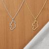 Stainless Steel Europe Ireland Map Necklace Pendant - Niche Design Clavicle Chain
