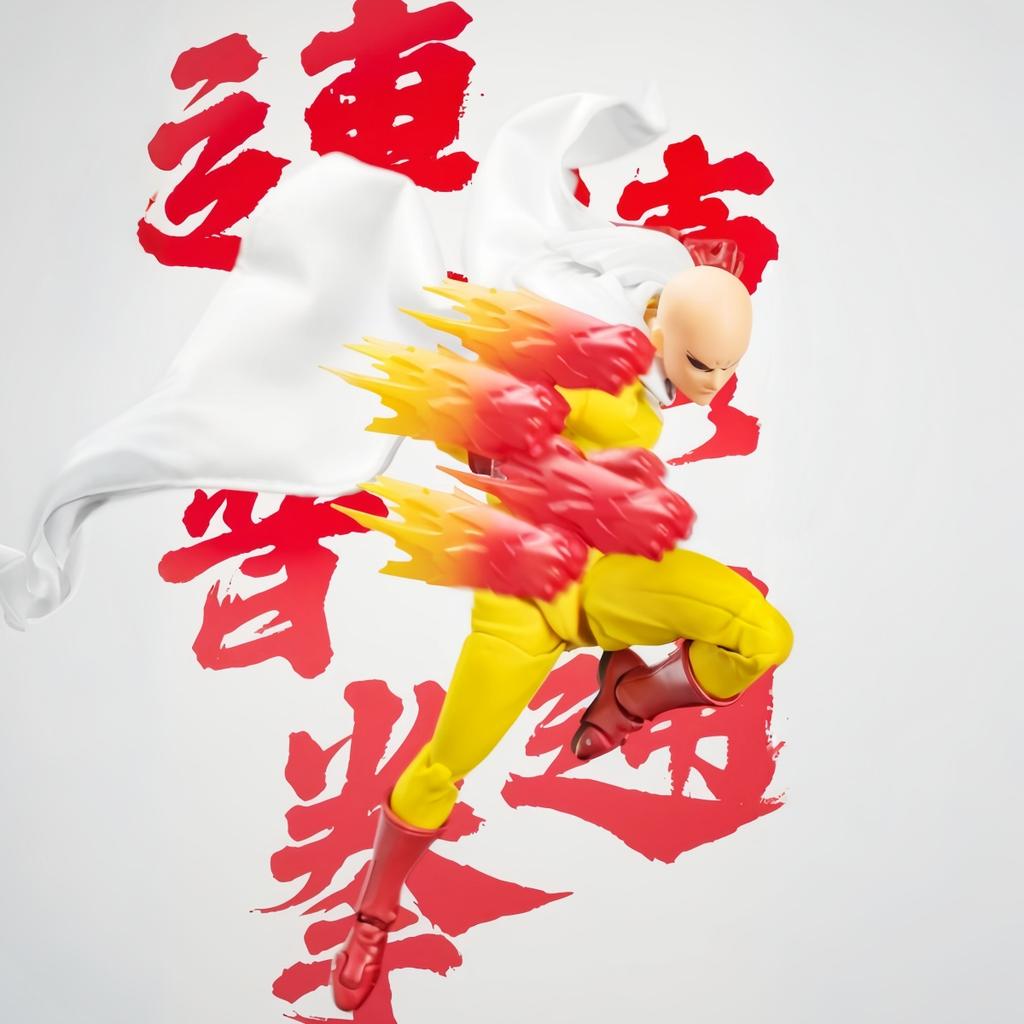 NEW Kaiyodo One Punch Man Saitama Action Figures Amazing Yamaguchi Revoltech Saitama Collection Room Decora Desk Toys Halloween