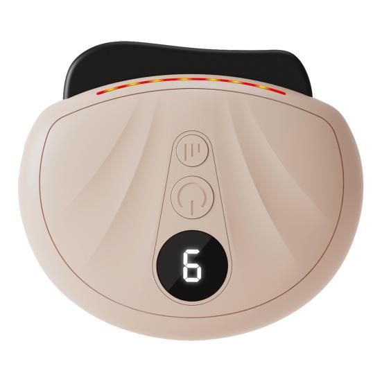 Electric Facial Massager Digital Display Compact Face Massager with Heat Portable Rechargeable Anti-Aging and Vibration
