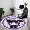 1pc Gothic Kitty Chair Carpet for Office Non-Slip, Soft & Comfortable, Carpet for Office, Gaming, Lightweight Round Floor Mat yy251021038