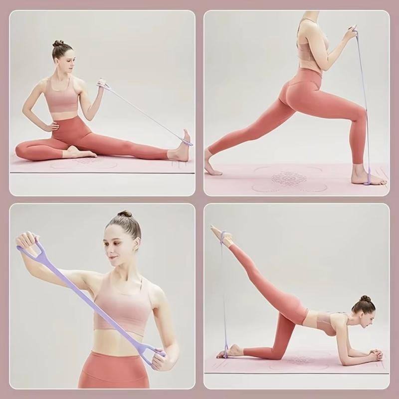 8-Shaped Stretcher For Home Fitness, Back Shaping,elastic Band With Open Shoulder and Back Stretching Band for Shoulder Exercise