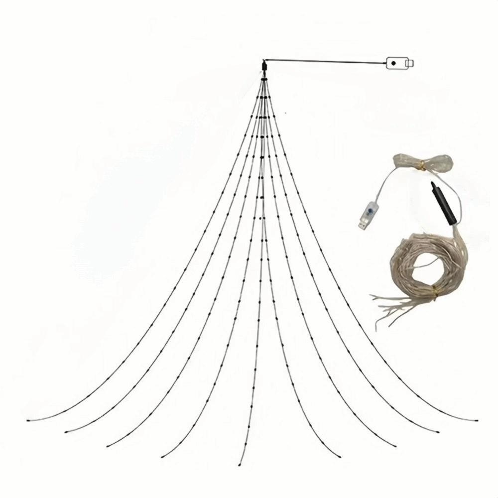 Pentagram LED Light String 2M Tree Tops Lights Decorative Lamp Christmas Light String Garden