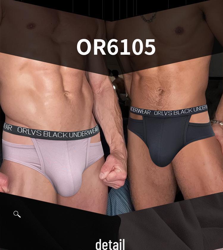 Pánské sexy modalové slipy s nízkým pasem, předním výřezem a zvedáním hýždí - Pohodlné sportovní spodní prádlo