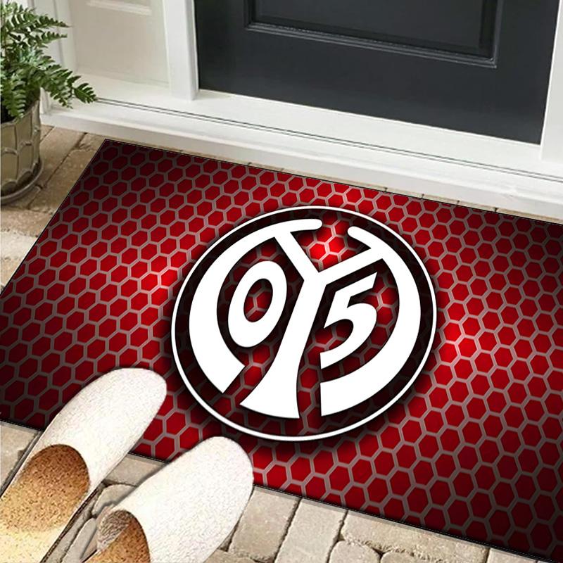 1PC rug Mainz Football Crest Carpet, Chair Rug,Area Rug for Office Bedroom living rooms bedroom, Doormat decor Christmas fan gifts