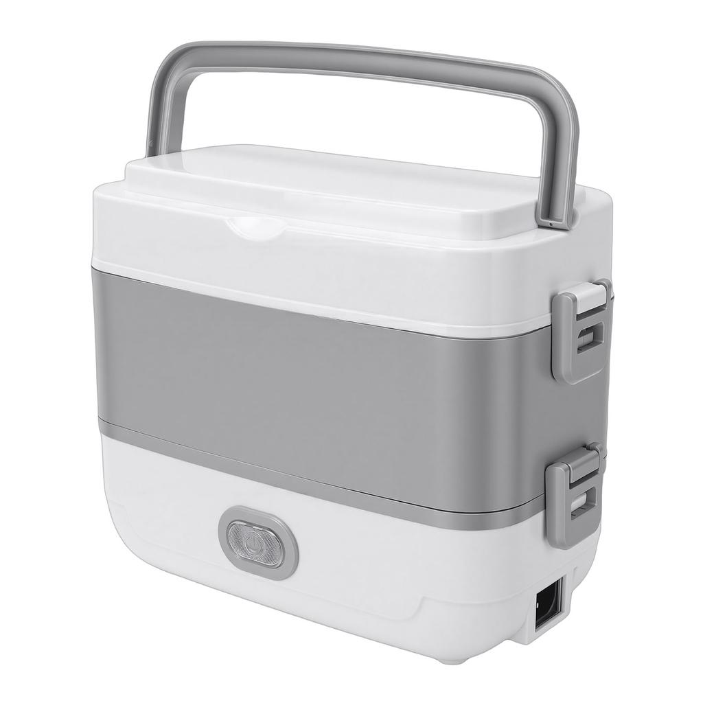 Portable Self Cooking Electric Lunch Box Rice Cooker 2 Layers 4 Stainless Steel Food Insulation Bowls for Dormitory 2L