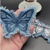 Butterfly Embroidery Denim Cloth Patch Denim DIY Sewing Accessories Applique Decoration  For Pants