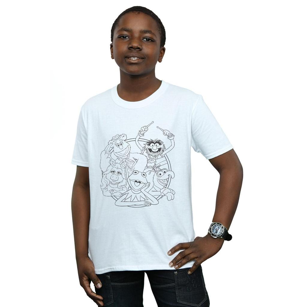 Disney Boys The Muppets Group Line Art T-Shirt