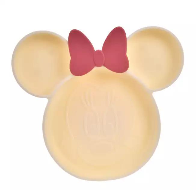 

Disney [Kids ] Minnie Mouse Silicone Plate with Face Japan NEW Disney Store