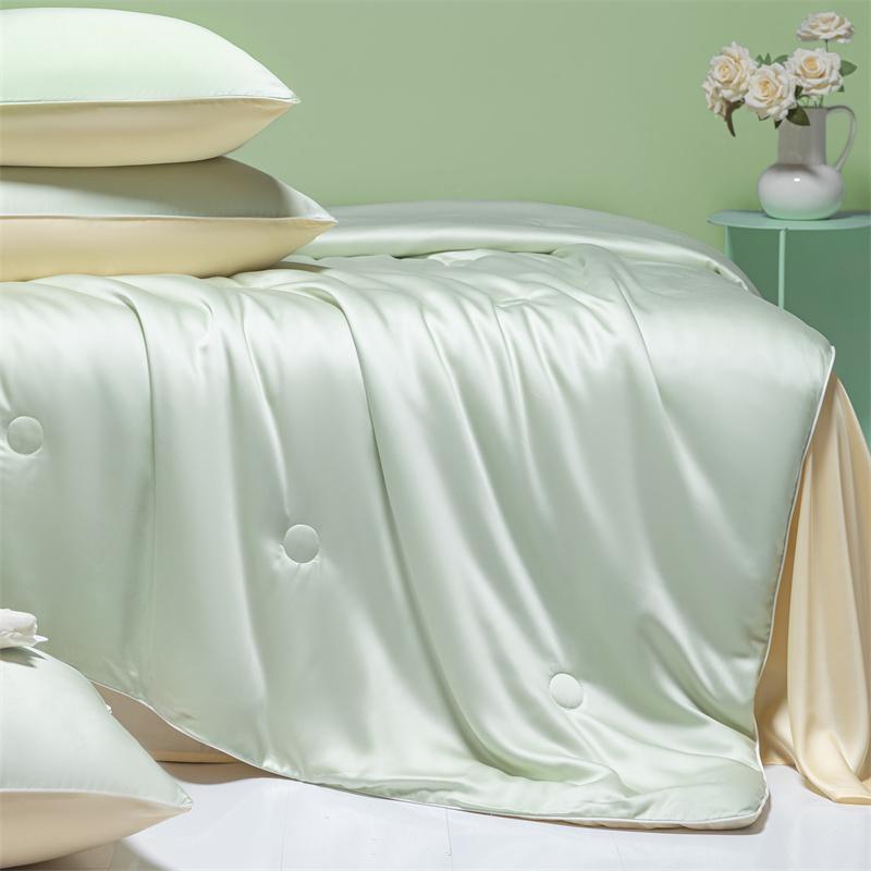 Wash Ice Silk Double Combination Summer Cool Quilt,Cold Air Condition Thin Blanket