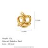 Dreamshow Fashion Stainless Steel Pendants Charms Enamel Pendants for Necklace Gold Plated Jewelry Accessories