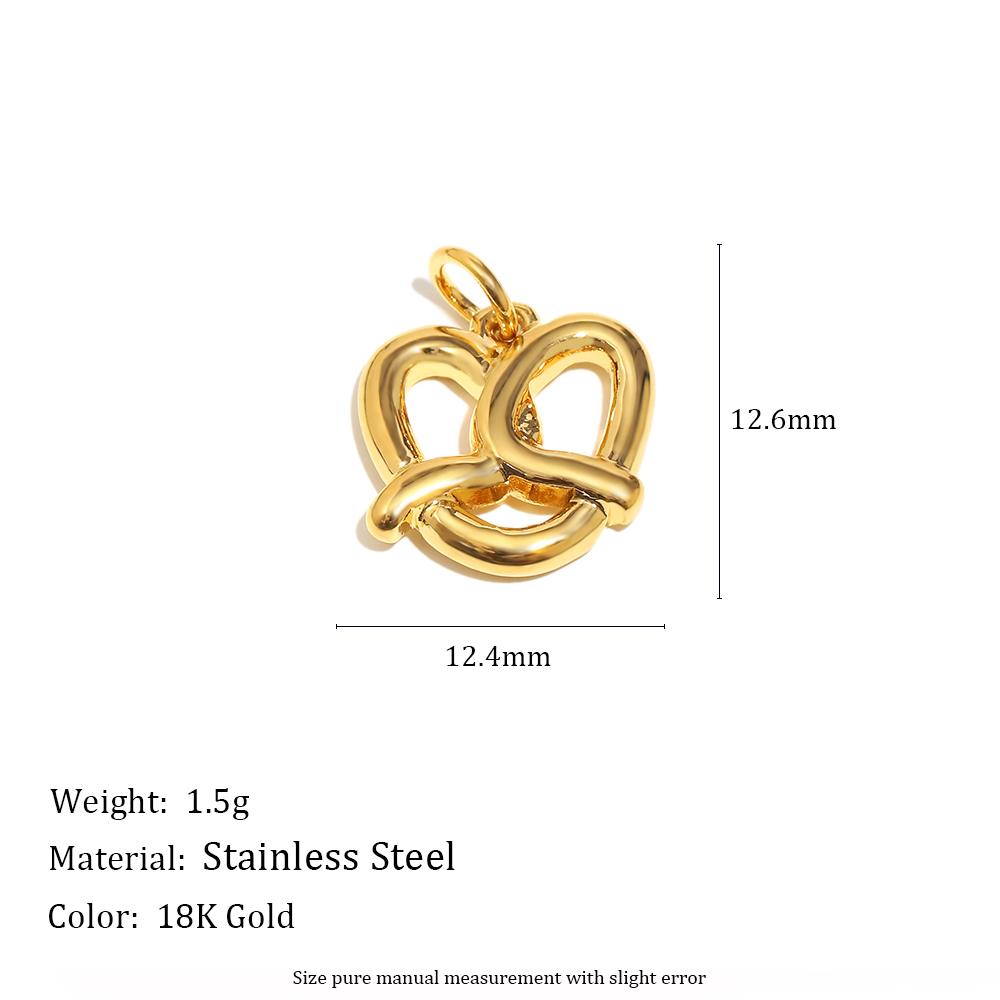 Dreamshow Fashion Stainless Steel Pendants Charms Enamel Pendants for Necklace Gold Plated Jewelry Accessories